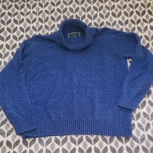 Karen Scott Blue Turtleneck Sweater
